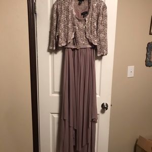 Two piece Mother of the Bride dress. Ankle length.